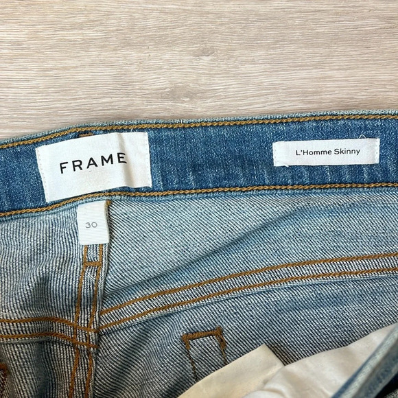 FRAME Men’s Skinny L’homme Slim Jeans - Picture 3 of 5